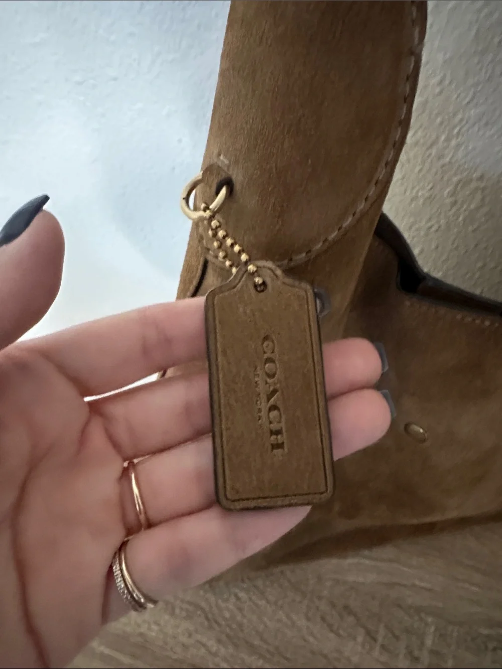 COACH Suede Brooklyn Shoulder Bag 28